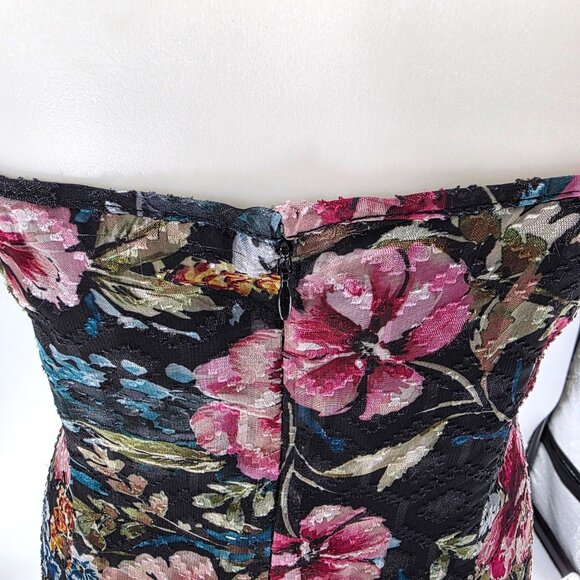 Amanda Uprichard Floral Maxi Dress With Twist Front & Spaghetti Straps M - Picture 7 of 11